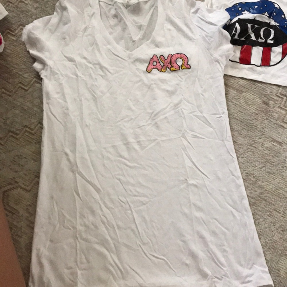 Alpha chi omega donuts for DVA shirt